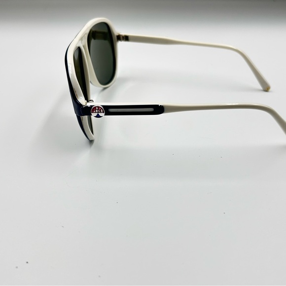 Vintage I Ski Sunglasses 70s Skybird Two Tone white Eyeglasses Japan SB8 - Picture 2 of 4